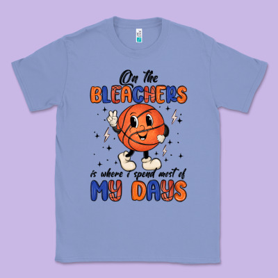 On The Bleachers Is Where I Spend Most Of My Days Classic Tee Designed By Maliassmallbusiness