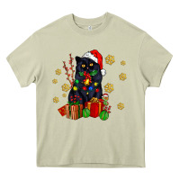 Mossy black cat meowy christmas Heavy Core Tee - AdoDesignShop