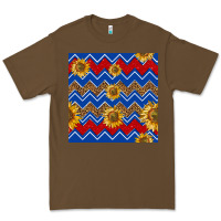 Cacao 4th of july sunflower seamless  pattern Premium Tee - BundleAndBundleShop