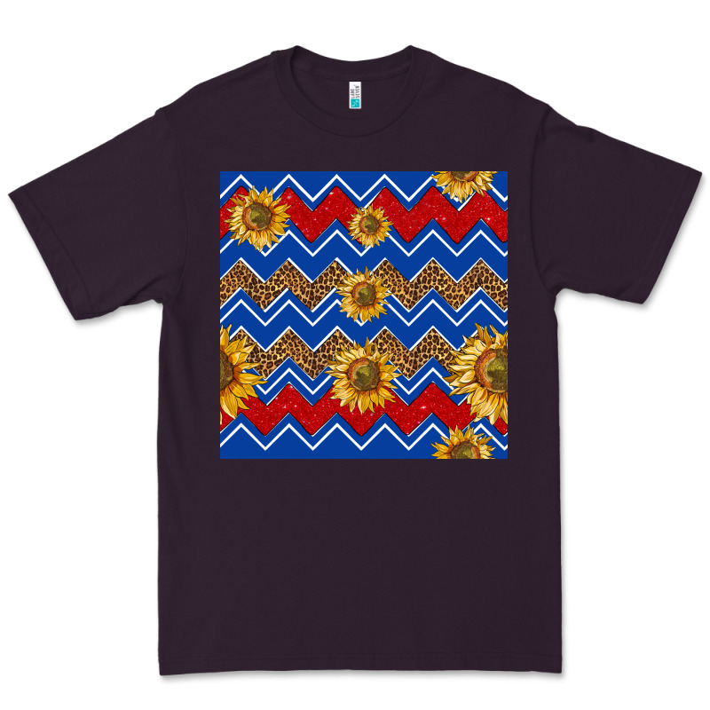 4th Of July Sunflower Seamless  Pattern Premium Tee by BundleAndBundleShop | Teevron