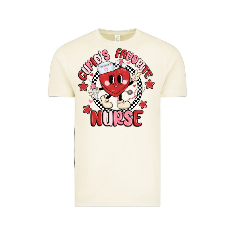 Cupids Favorite Nurse Vintage Tee by MaliasSmallBusiness | Teevron