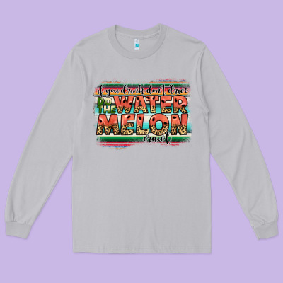 İf You Drink Don't Drive Do The Watermelon Crawl Long Sleeve Tee Designed By Jahusdesignshop