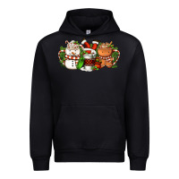 Black Christmas coffee cups Urban Hoodie - FaDigitalArtStudio