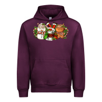 Mauve Wine Christmas coffee cups Urban Hoodie - FaDigitalArtStudio