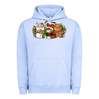 Pigment Grape Ice Christmas coffee cups Urban Hoodie - FaDigitalArtStudio
