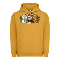 Pigment Peanut Butter Christmas coffee cups Urban Hoodie - FaDigitalArtStudio