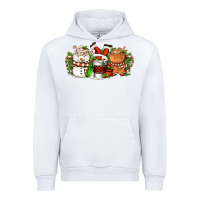 White Christmas coffee cups Urban Hoodie - FaDigitalArtStudio