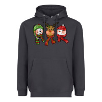 Smoke christmas reindeer polar bear snowman Heavyweight Hoodie - CowGirlArtShop
