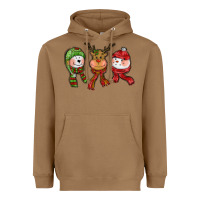 Toasted Coconut christmas reindeer polar bear snowman Heavyweight Hoodie - CowGirlArtShop