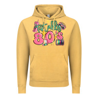 Vintage Mustard totally 80s retro vintage Vintage Hoodie - MaliasSmallBusiness