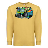 Antique Gold Autism farm tractor Premium Sweatshirt - CowGirlArtShop