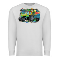 Dove Grey Autism farm tractor Premium Sweatshirt - CowGirlArtShop