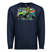 Navy Autism farm tractor Premium Sweatshirt - CowGirlArtShop