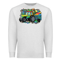 Oatmeal Heather Autism farm tractor Premium Sweatshirt - CowGirlArtShop