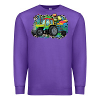 Purple Autism farm tractor Premium Sweatshirt - CowGirlArtShop