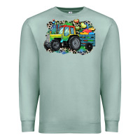 Autism Farm Tractor Premium Sweatshirt | Teevron