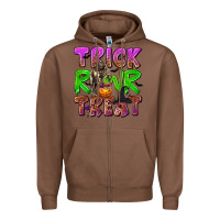 Chestnut Trick Rawr Treat Zipper Hoodie - texasbilliewilder