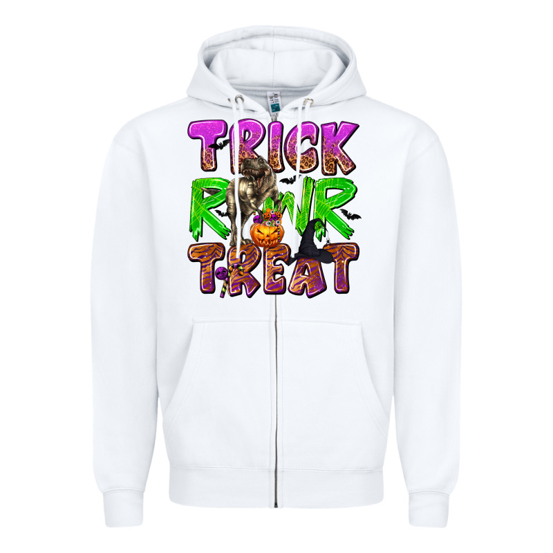 Trick Rawr Treat Zipper Hoodie by texasbilliewilder | Teevron
