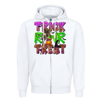 White Trick Rawr Treat Zipper Hoodie - texasbilliewilder