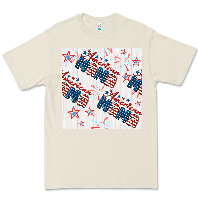 American Mama Seamless Pattern Premium Tee by BundleAndBundleShop | Teevron
