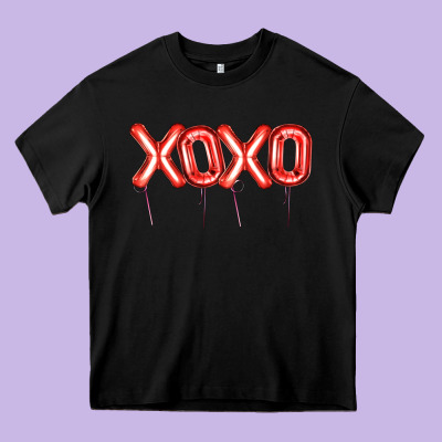 Valentine's Day Xoxo Balloon Heavy Core Tee Designed By Artiststas