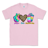Bubblegum Pink peace love loaded tea Classic Tee - JahusDesignShop
