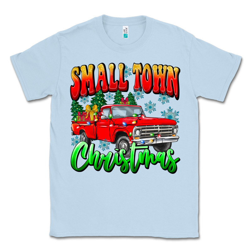 Small Town Christmas Classic Tee by CowhideDigitalArt | Teevron