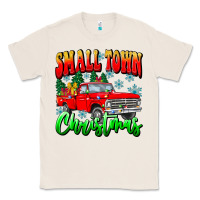 Natural Small town Christmas Classic Tee - CowhideDigitalArt
