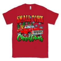 Red Small town Christmas Classic Tee - CowhideDigitalArt
