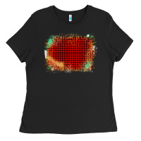 Black Western Red Green Farm Life Brush Stroke Ladies Tee - Bettercallsaul