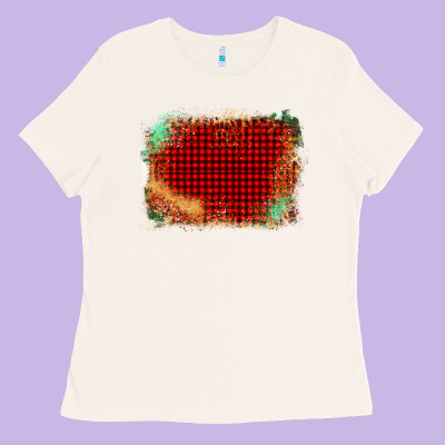 Western Red Green Farm Life Brush Stroke Ladies Tee Designed By Bettercallsaul