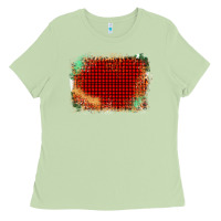 Matcha Western Red Green Farm Life Brush Stroke Ladies Tee - Bettercallsaul