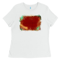 White Western Red Green Farm Life Brush Stroke Ladies Tee - Bettercallsaul