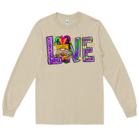 Mushroom Mardi Gras Love With Gnome Long Sleeve Tee - BundleAndBundleShop