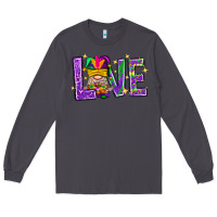 Smoke Mardi Gras Love With Gnome Long Sleeve Tee - BundleAndBundleShop