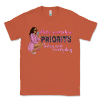 Copper make yourself a priority today and everyday afro w Classic Tee - NancyCooperArtShop