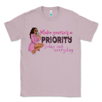 Lilac make yourself a priority today and everyday afro w Classic Tee - NancyCooperArtShop