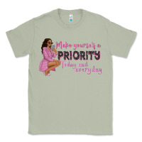 Matcha make yourself a priority today and everyday afro w Classic Tee - NancyCooperArtShop