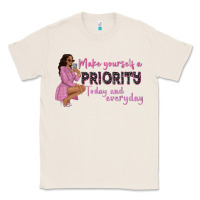 Natural make yourself a priority today and everyday afro w Classic Tee - NancyCooperArtShop