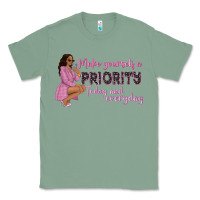 Sage make yourself a priority today and everyday afro w Classic Tee - NancyCooperArtShop