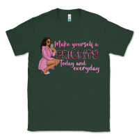 Sports Green make yourself a priority today and everyday afro w Classic Tee - NancyCooperArtShop