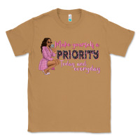 Toasted Coconut make yourself a priority today and everyday afro w Classic Tee - NancyCooperArtShop