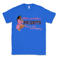 True Royal make yourself a priority today and everyday afro w Classic Tee - NancyCooperArtShop