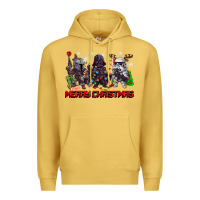 Antique Gold merry christmas gnomies Premium Hoodie - CowGirlArtShop