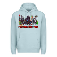 Blue Mist merry christmas gnomies Premium Hoodie - CowGirlArtShop