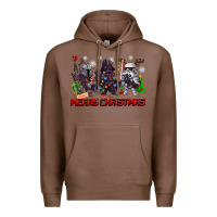 Chestnut merry christmas gnomies Premium Hoodie - CowGirlArtShop
