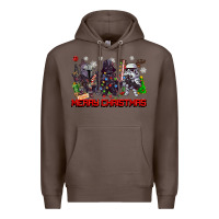 Coffee merry christmas gnomies Premium Hoodie - CowGirlArtShop