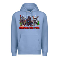 Colony Blue merry christmas gnomies Premium Hoodie - CowGirlArtShop