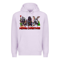 Lilac merry christmas gnomies Premium Hoodie - CowGirlArtShop