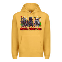 Mustard merry christmas gnomies Premium Hoodie - CowGirlArtShop